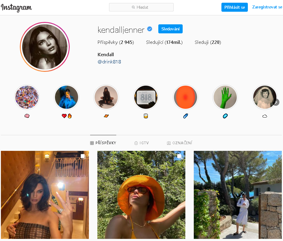 Instagram Kendall Jenner - Koupit Instagram Sledující