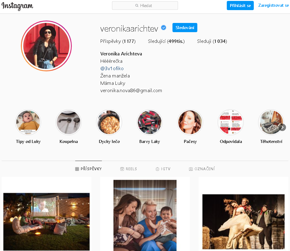 Instagram Veronika Arichteva - Koupit Instagram Sledující